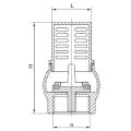 J5005 Brass foot Valve / brass strainer valve